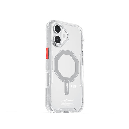 Apple iPhone 17 Case M-safe Charging Feature Transparent Airbag Design Skinarma Saido Mag-Charge Cover Transparent 