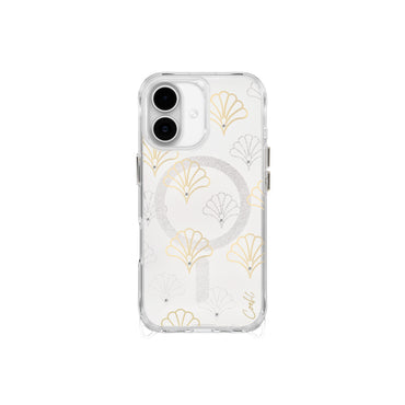 Apple iPhone 17 Case M-safe Charging Feature Transparent Patterned Back Surface Coehl Maree Cover Silver 
