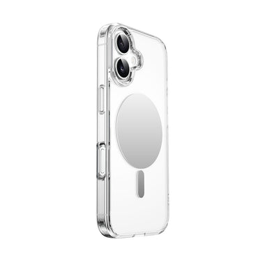 Apple iPhone 17 Kılıf M-safe Şarj Özellikli Wiwu MCC-701 Aynalı Pro Serisi Sert PC Kapak Şeffaf