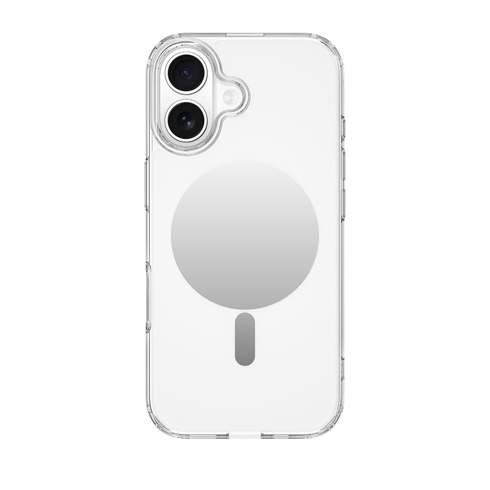 Apple iPhone 17 Kılıf M-safe Şarj Özellikli Wiwu MCC-701 Aynalı Pro Serisi Sert PC Kapak Şeffaf
