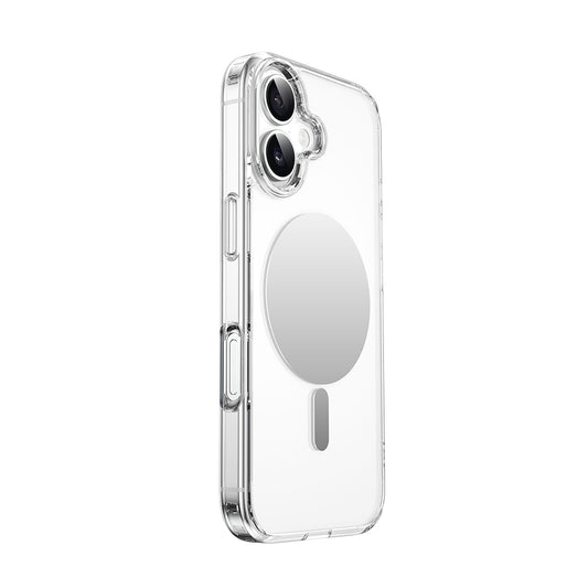 Apple iPhone 17 Kılıf M-safe Şarj Özellikli Wiwu MCC-701 Aynalı Pro Serisi Sert PC Kapak Şeffaf