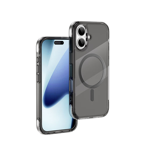 Apple iPhone 17 Case M-safe Charging Feature Wiwu MCC-702 Titanium Pro Series Hard PC Cover Black