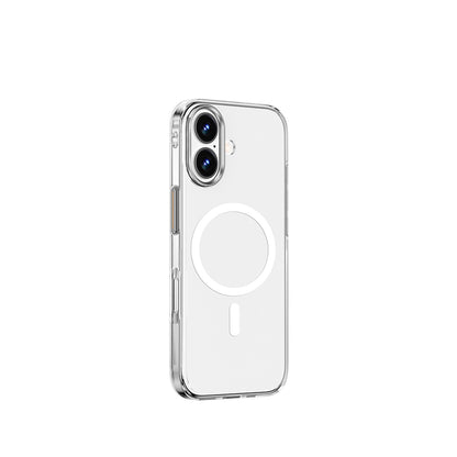 Apple iPhone 17 Kılıf M-safe Şarj Özellikli Wiwu YXK-208 Invisible Ultra Sert PC Kapak Şeffaf
