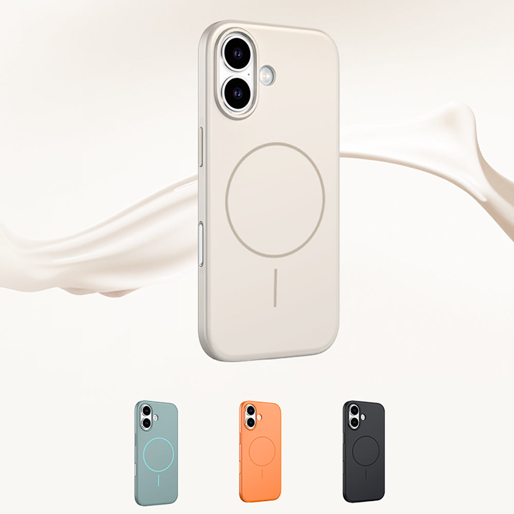 Apple iPhone 17 Kılıf M-safe Şarj Özellikli Wlons Liza Kapak Turuncu