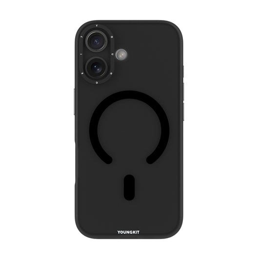 Apple iPhone 17 Case M-safe Charging Feature Youngkit Hidden Sand Series Cover Black 