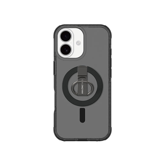 Apple iPhone 17 Case with M-safe Charging Feature and Ring Stand Amazingthing Titan Pro Series Cover Black 