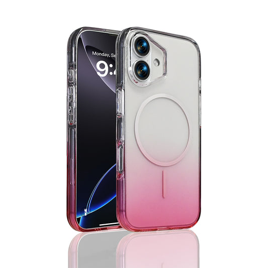 Apple iPhone 17 Kılıf M-Safe Şarj Özellikli Zore Septik Silikon Kapak Pembe