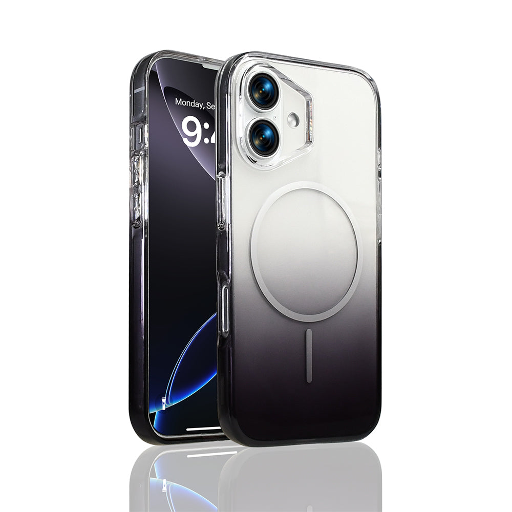 Apple iPhone 17 Kılıf M-Safe Şarj Özellikli Zore Septik Silikon Kapak Siyah