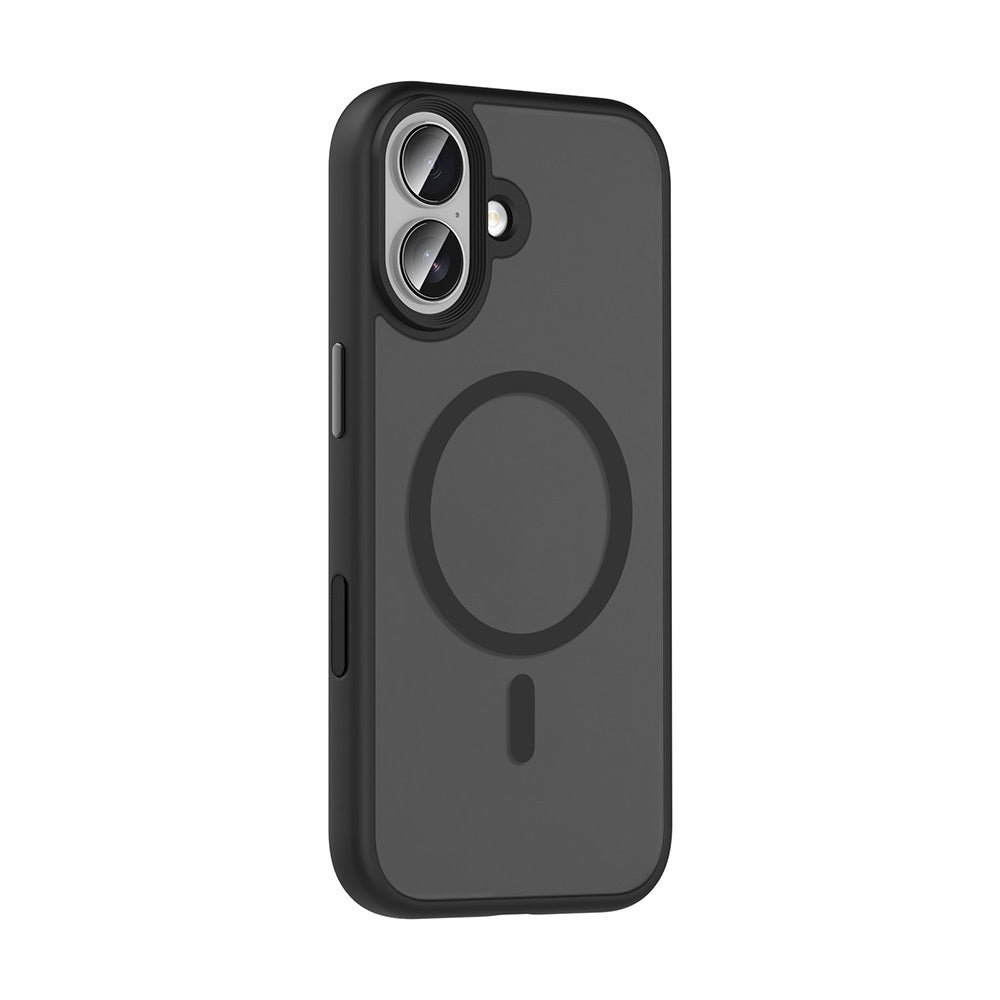 Apple iPhone 17 Case Matte Back Surface Wireless Charging Feature Zore Flet M-safe Cover Desert Titanium