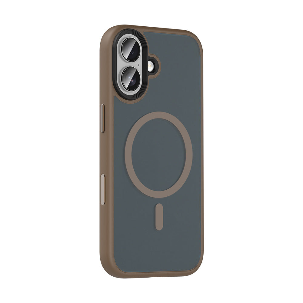 Apple iPhone 17 Case Matte Back Surface Wireless Charging Feature Zore Flet M-safe Cover Black