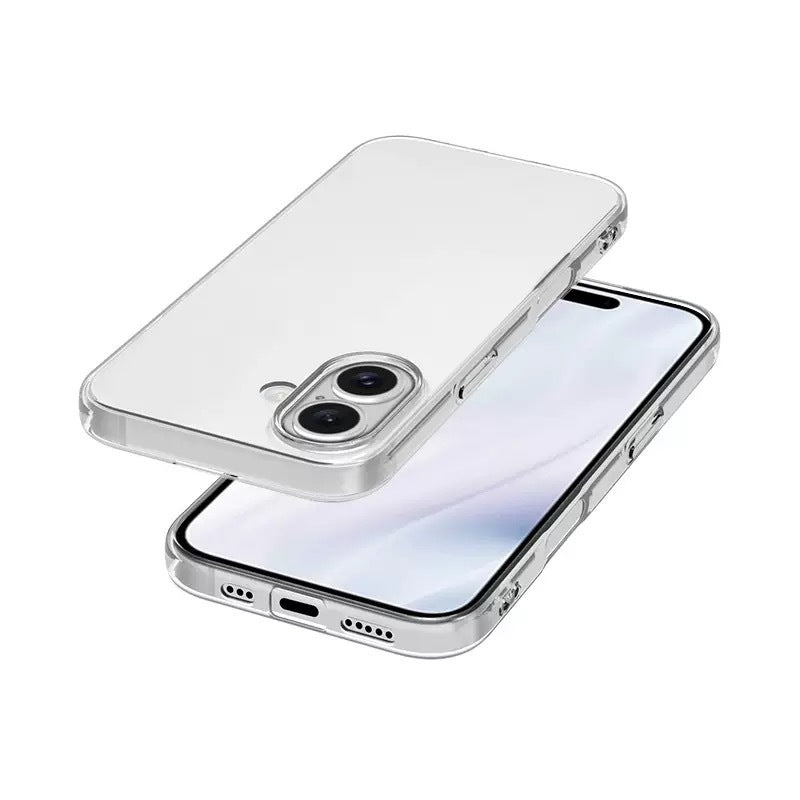 Apple iPhone 17 Case Zore Super Silicone Cover Transparent