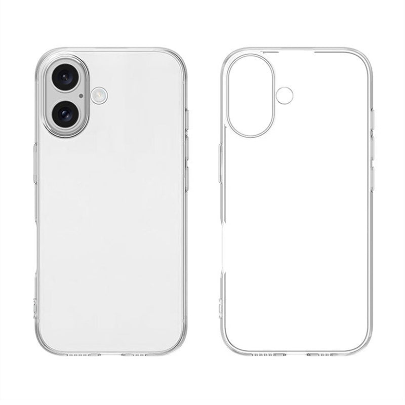 Apple iPhone 17 Case Zore Super Silicone Cover Transparent