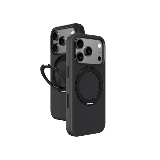 Apple iPhone 17 Pro Amazingthing Cloudie MagSpin 360 Degree Stand M-Safe Case Black 