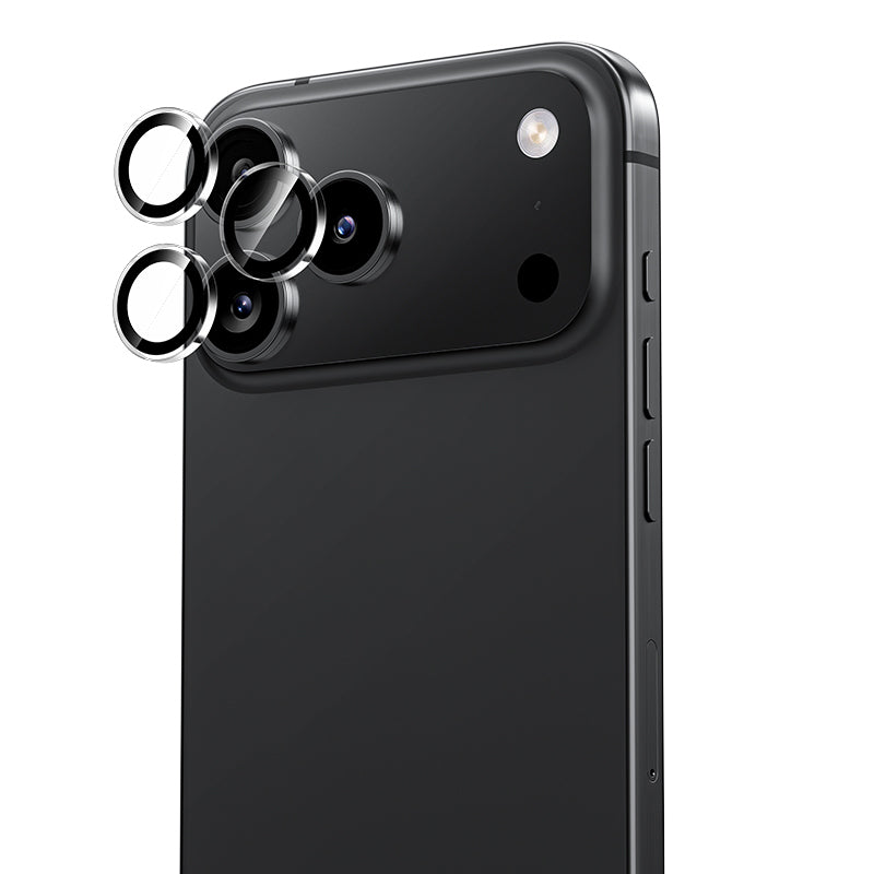 Apple iPhone 17 Pro Benks AR Glass Warrior Premium Cam Kamera Lens Koruyucu Gri