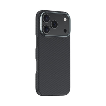 Apple iPhone 17 Pro Kılıf Benks M-safe Şarj Özellikli Metal Kamera Çerçeveli Magnetik ArmorAir 600D Kevlar Fiber Kapak Siyah