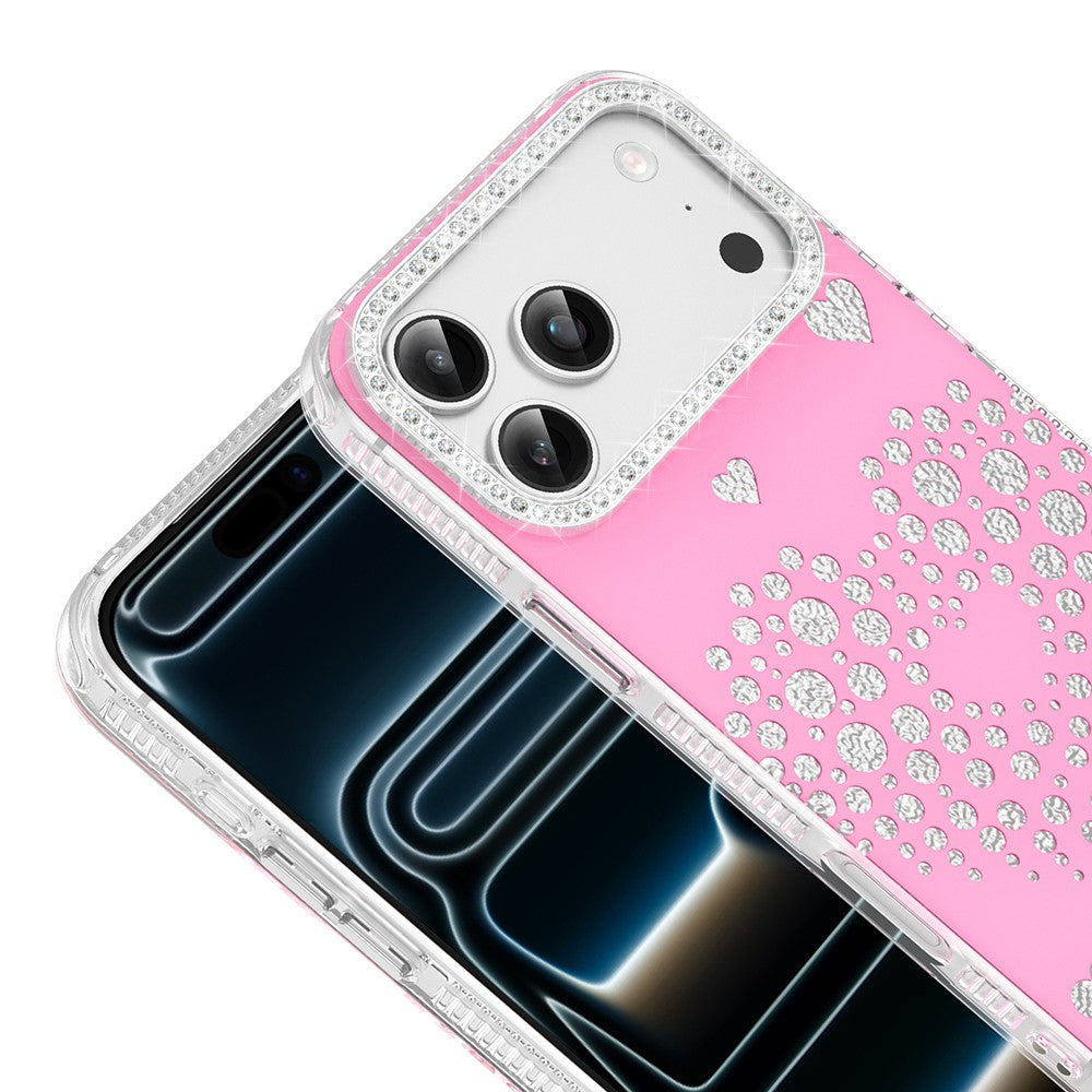 Apple iPhone 17 Pro Kılıf Damla Taşlı Zore Rivas Sert PC Kapak
