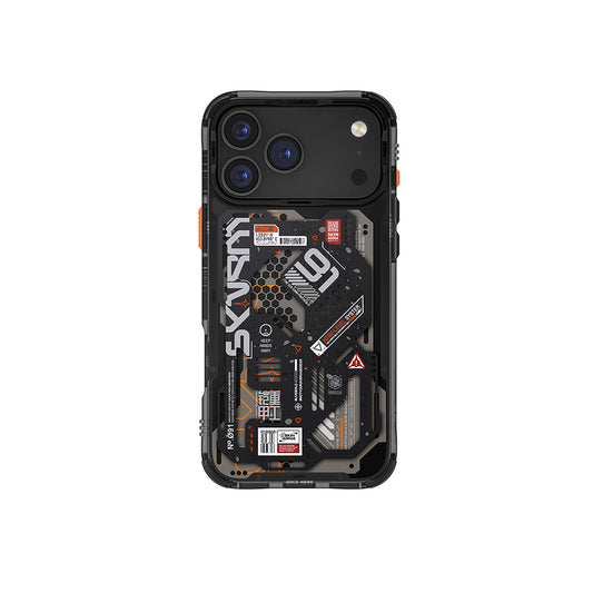 Apple iPhone 17 Pro Case Patterned Airbag Design Skinarma Spectra Cover Black 