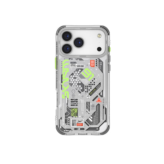 Apple iPhone 17 Pro Case Patterned Airbag Design Skinarma Spectra Cover White 