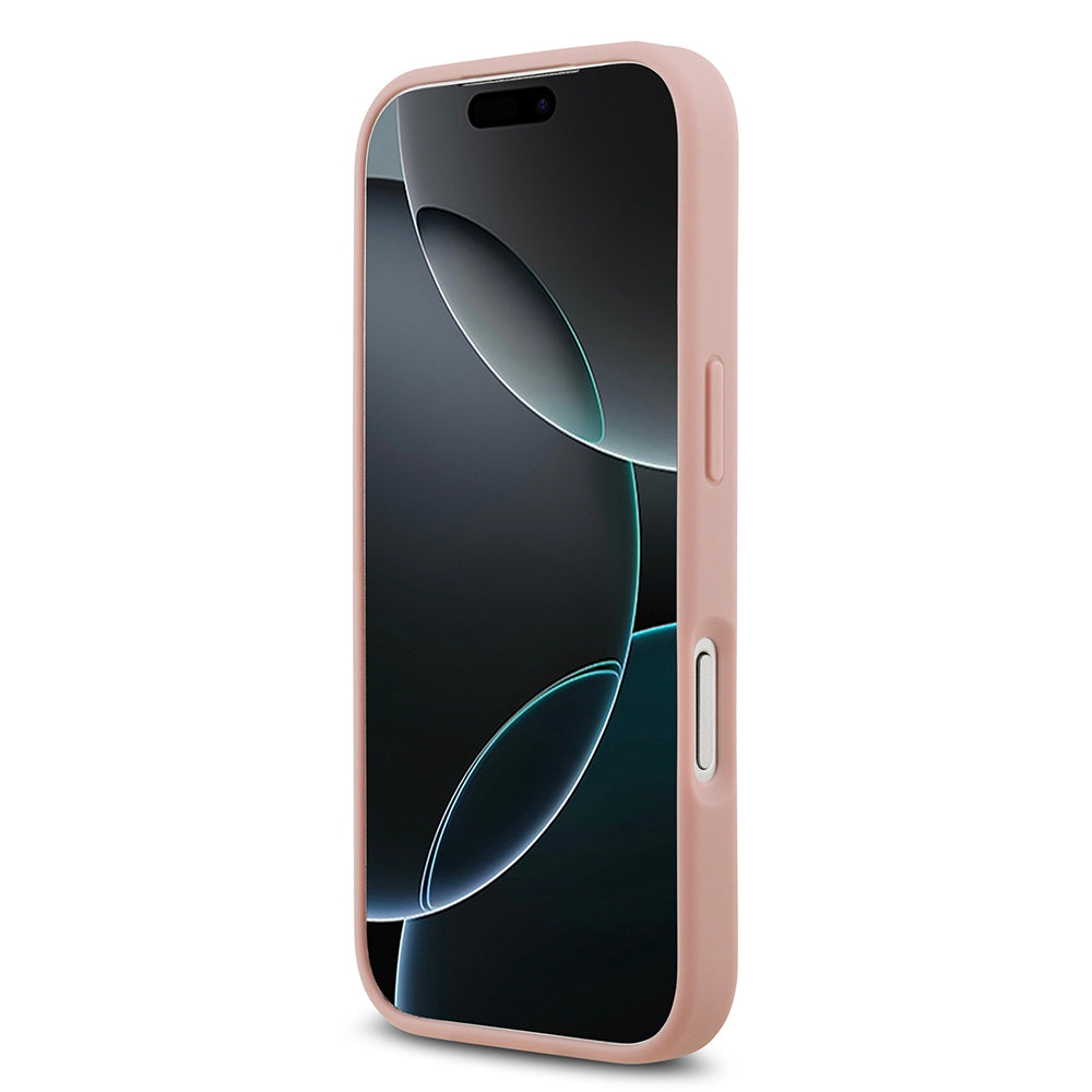 Apple iPhone 17 Pro Kılıf Guess Orjinal Lisanslı Taşlı Arka Yüzey Üçgen Logolu Kapak Gold