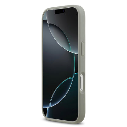 Apple iPhone 17 Pro Kılıf Guess Orjinal Lisanslı Taşlı Arka Yüzey Üçgen Logolu Kapak Gold