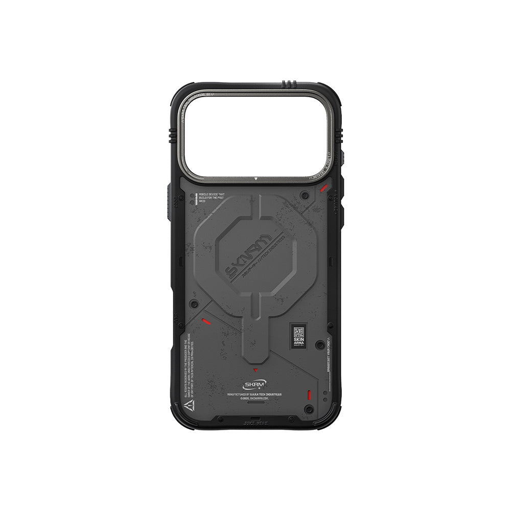 Apple iPhone 17 Pro Kılıf M-Safe Şarj Özellikli Airbag Tasarımlı Skinarma Vigor Kapak Beyaz