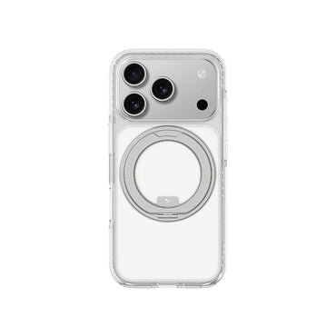 Apple iPhone 17 Pro Kılıf M-Safe Şarj Özellikli Airbag Tasarımlı Standlı AmazingThing Titan Pro MagSpin Kapak