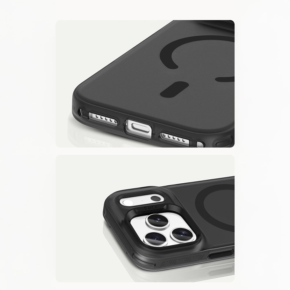 Apple iPhone 17 Pro Kılıf M-Safe Şarj Özellikli Benks C-Magnet Lucid Armor Kapak Mavi