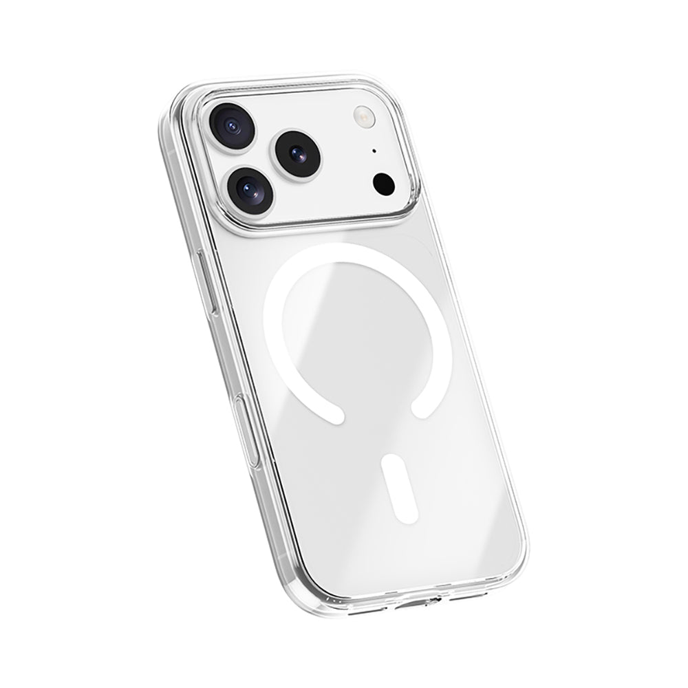 Apple iPhone 17 Pro Kılıf M-safe Şarj Özellikli Benks Crystal Serisi Şeffaf Kapak Şeffaf