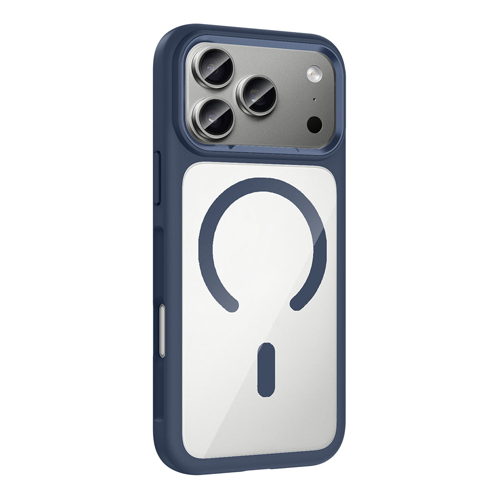 Apple iPhone 17 Pro Kılıf M-Safe Şarj Özellikli Metal Kamera Çerçeveli Zore Tiko Kapak Siyah