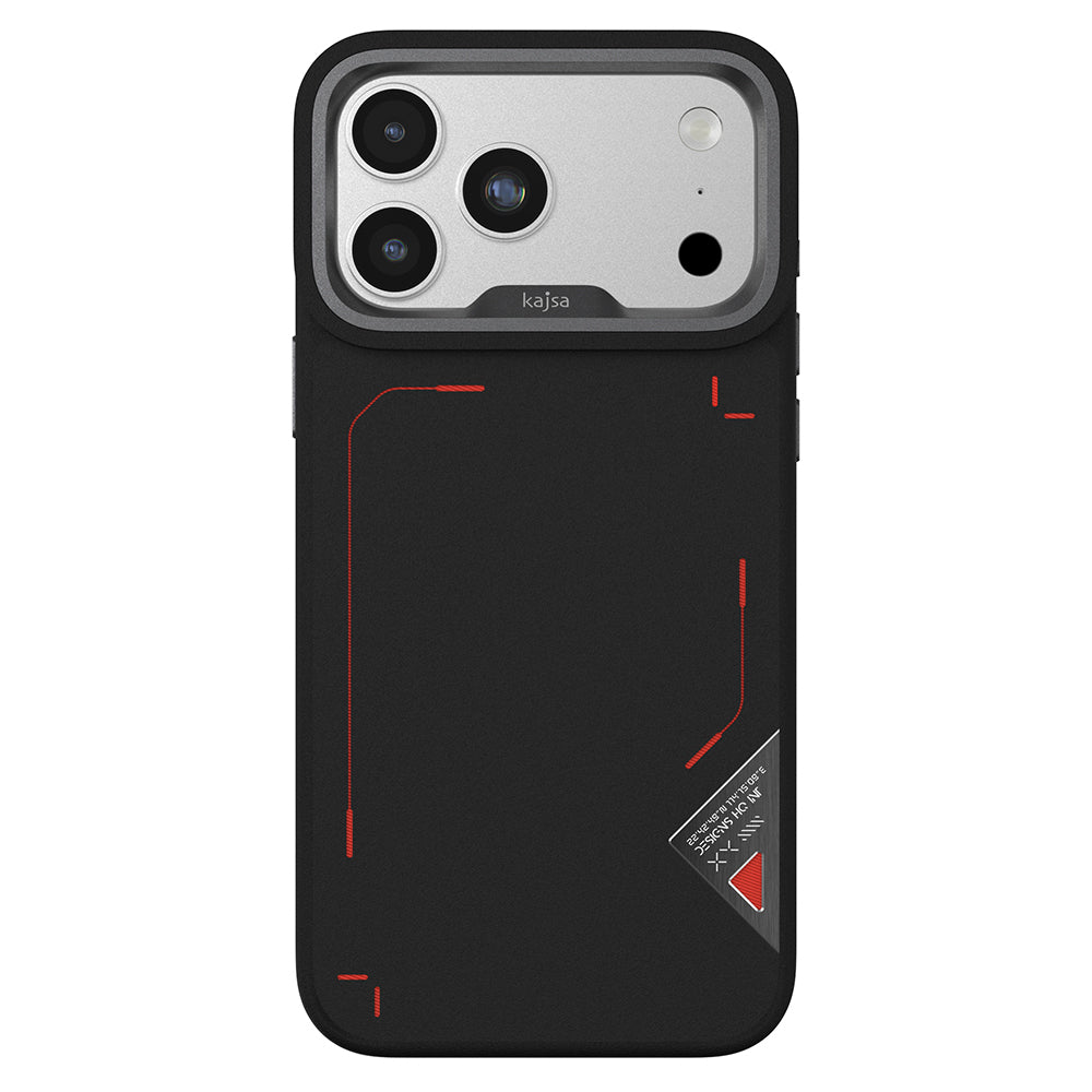 Apple iPhone 17 Pro Kılıf M-safe Şarj Özellikli O-Ring Metal Kamera Çerçeveli Kajsa Matrix Collection Kapak