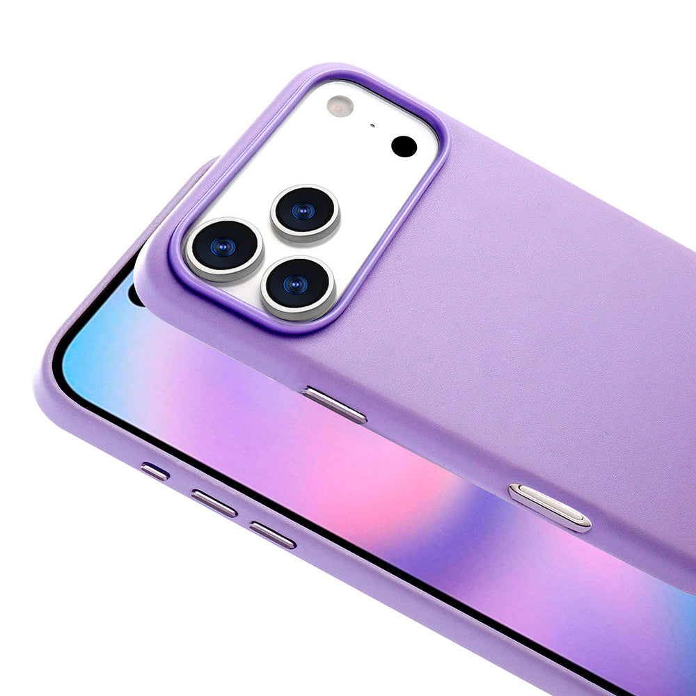 Apple iPhone 17 Pro Kılıf M-safe Şarj Özellikli PU Deri Görünümlü Zore Kupra Kapak Pembe