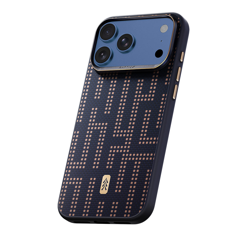 Apple iPhone 17 Pro Kılıf M-safe Şarj Özellikli Raptic Aramid Dual Grid Serisi Kapak