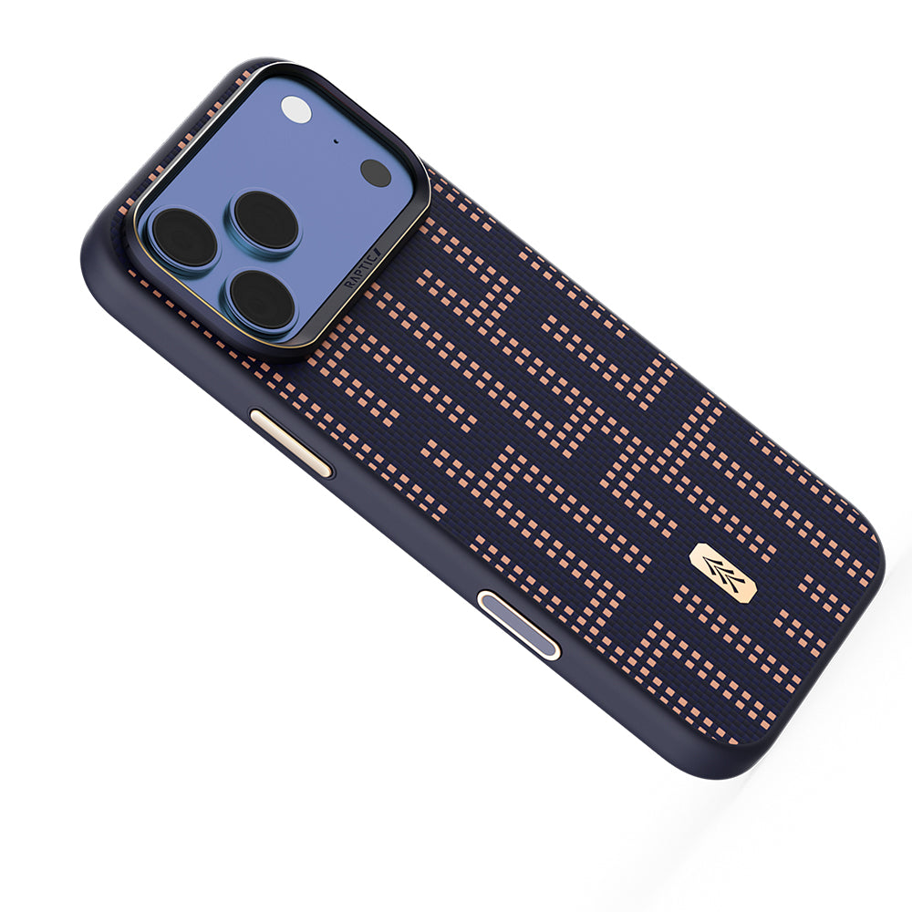 Apple iPhone 17 Pro Kılıf M-safe Şarj Özellikli Raptic Aramid Dual Grid Serisi Kapak