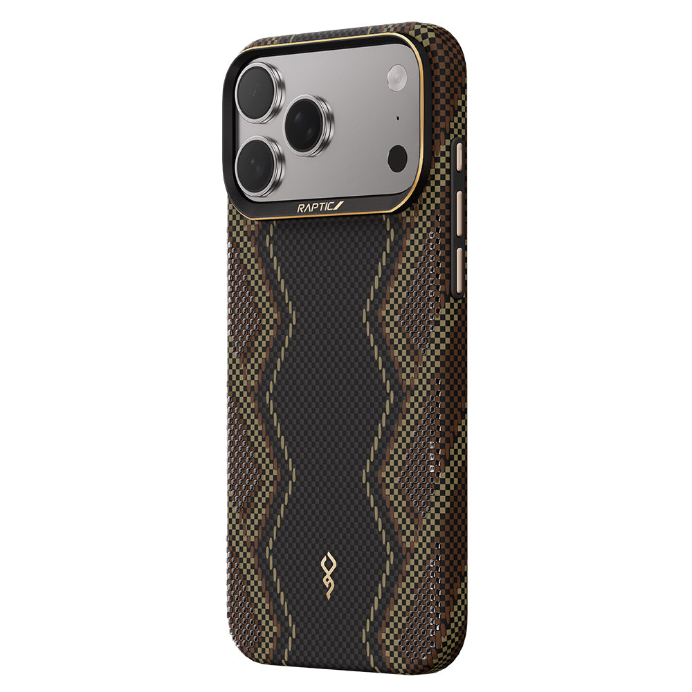 Apple iPhone 17 Pro Kılıf M-safe Şarj Özellikli Raptic Aramid Skin Scepter Serisi Kapak