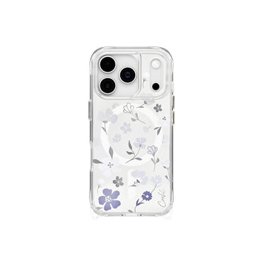 Apple iPhone 17 Pro Case M-safe Charging Feature Transparent Back Surface Floral Coehl Amara Cover Lilac