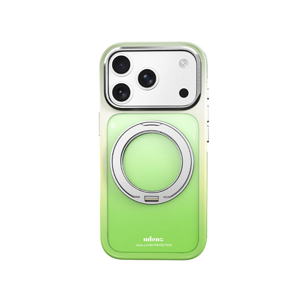 Apple iPhone 17 Pro Kılıf M-safe Şarj Özellikli Sert PC Wlons Arvox Standlı Kapak