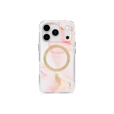 Apple iPhone 17 Pro Case M-safe Charging Feature Glitter Magnetic Coehl Aeris Cover Pink
