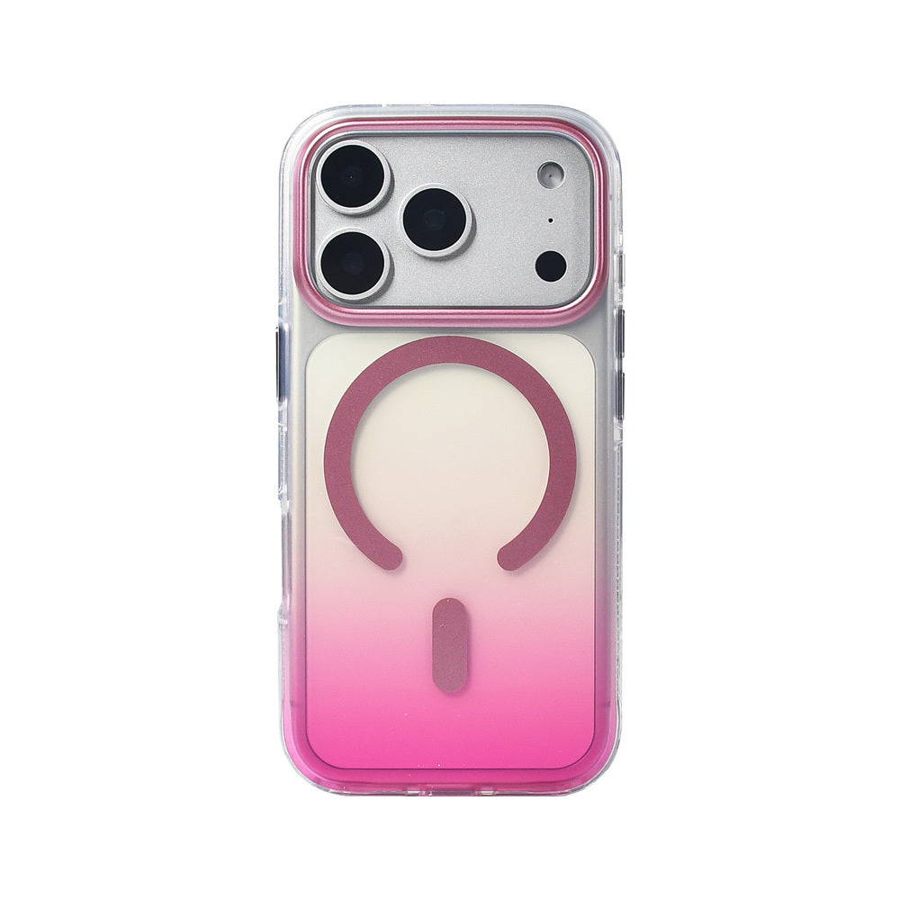 Apple iPhone 17 Pro Case M-safe Charging Feature Transparent Color Transition Zore Toros Cover Black