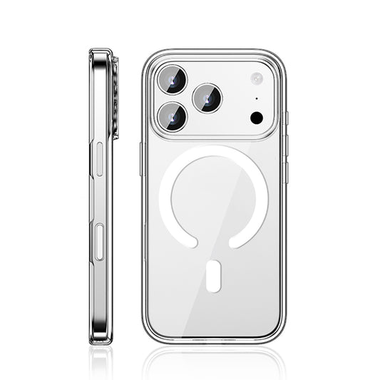 Apple iPhone 17 Pro Case M-safe Charging Transparent Hard PC Wallet Pita Cover Transparent 