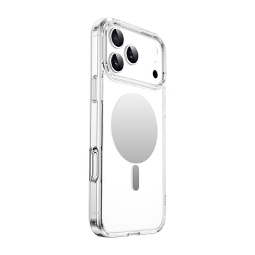 Apple iPhone 17 Pro Kılıf M-safe Şarj Özellikli Wiwu MCC-701 Aynalı Pro Serisi Sert PC Kapak Şeffaf