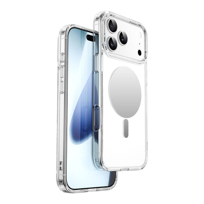 Apple iPhone 17 Pro Kılıf M-safe Şarj Özellikli Wiwu MCC-701 Aynalı Pro Serisi Sert PC Kapak Şeffaf