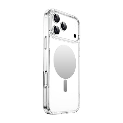 Apple iPhone 17 Pro Kılıf M-safe Şarj Özellikli Wiwu MCC-701 Aynalı Pro Serisi Sert PC Kapak Şeffaf