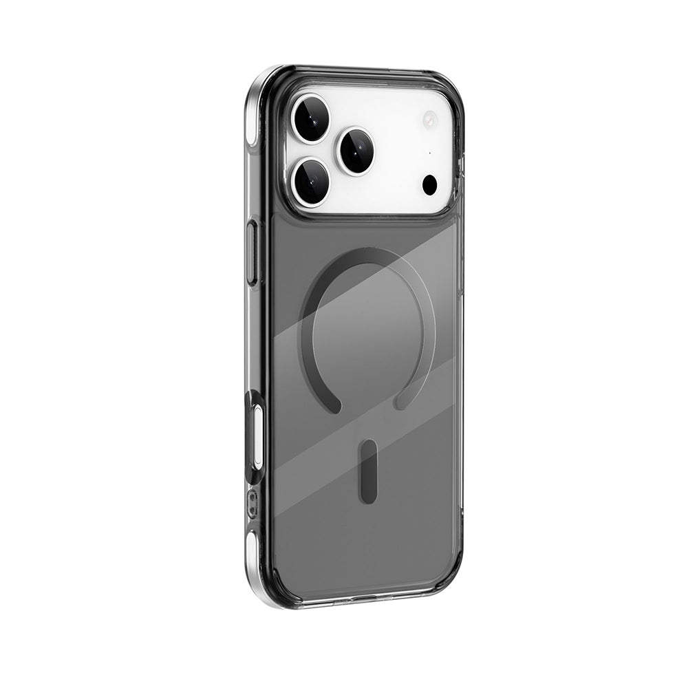 Apple iPhone 17 Pro Case M-safe Charging Feature Wiwu MCC-702 Titanium Pro Series Hard PC Cover Transparent