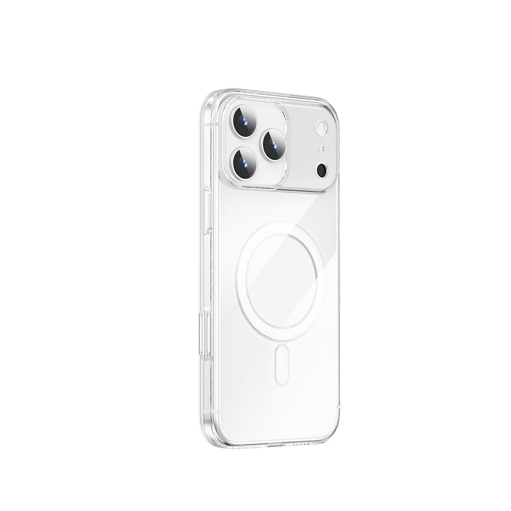 Apple iPhone 17 Pro Kılıf M-safe Şarj Özellikli Wiwu YXK-207 Invisible Pro Sert PC Kapak Şeffaf