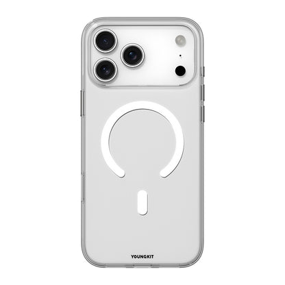 Apple iPhone 17 Pro Kılıf M-safe Şarj Özellikli Youngkit Clear Serisi Kapak