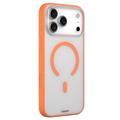 Apple iPhone 17 Pro Kılıf M-safe Şarj Özellikli Youngkit Clear Serisi Kapak