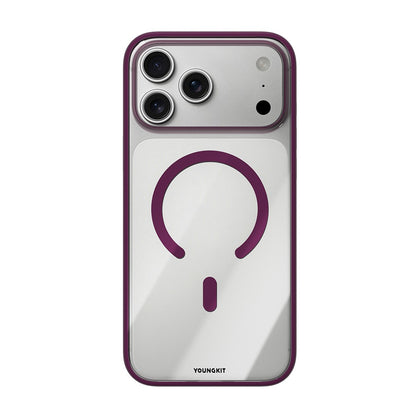 Apple iPhone 17 Pro Kılıf M-safe Şarj Özellikli Youngkit Clear Serisi Kapak