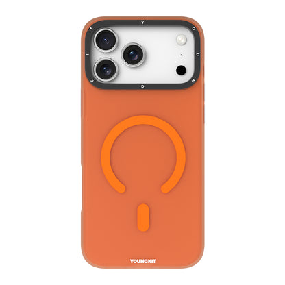Apple iPhone 17 Pro Kılıf M-safe Şarj Özellikli Youngkit Hidden Sand Serisi Kapak