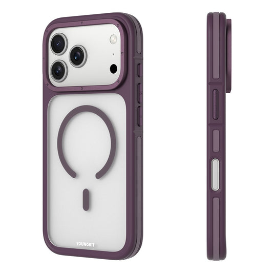 Apple iPhone 17 Pro Kılıf M-safe Şarj Özellikli Youngkit Rock Sand Serisi Kapak