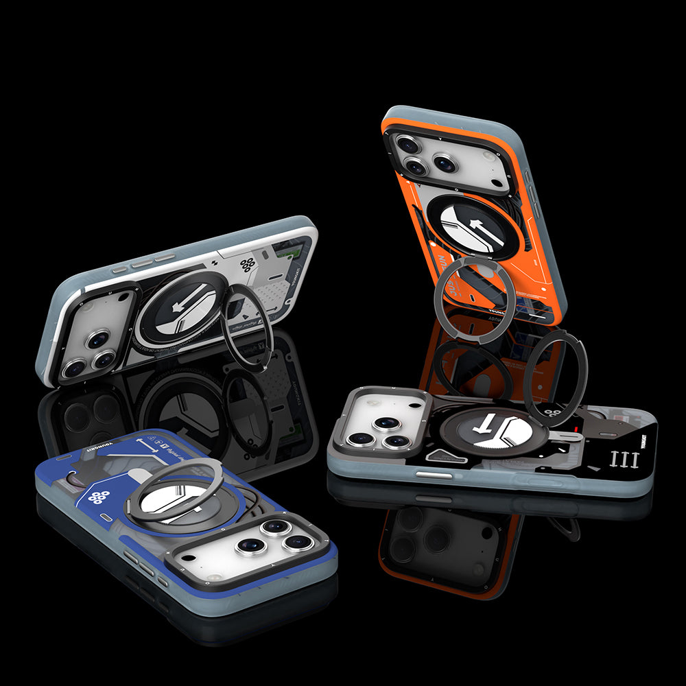 Apple iPhone 17 Pro Case M-safe Charging Feature Youngkit Starship Series Cover Orange 